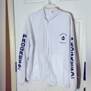 Yacht Club Mexico Resort Wear White Jacket X-Large
